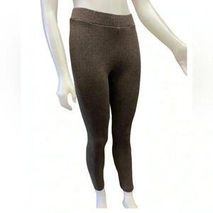 Isle Brown High Rise Chevron Pattern  Leggings Size Small